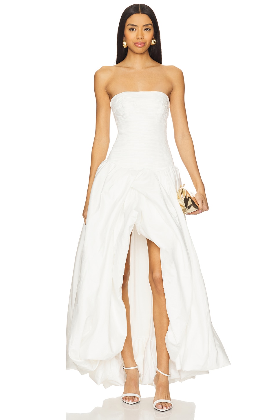 Aje Violette Bubble Hem Maxi Dress