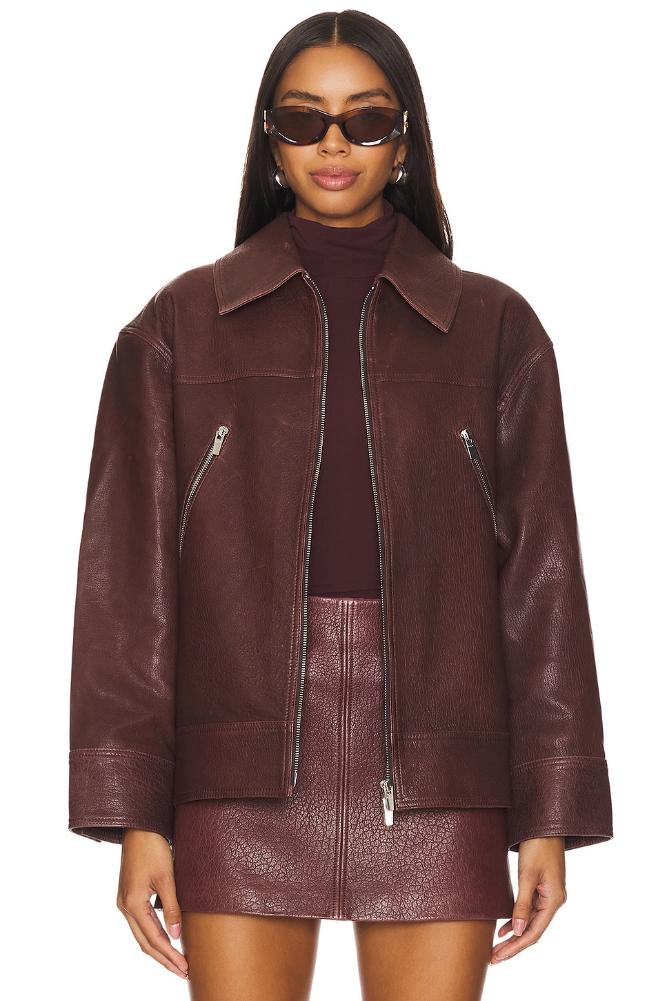 A.L.C. Olive Leather Jacket