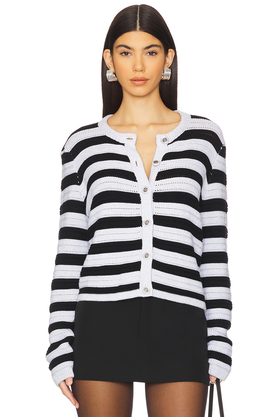 Autumn Cashmere Textured Stripe Jacket