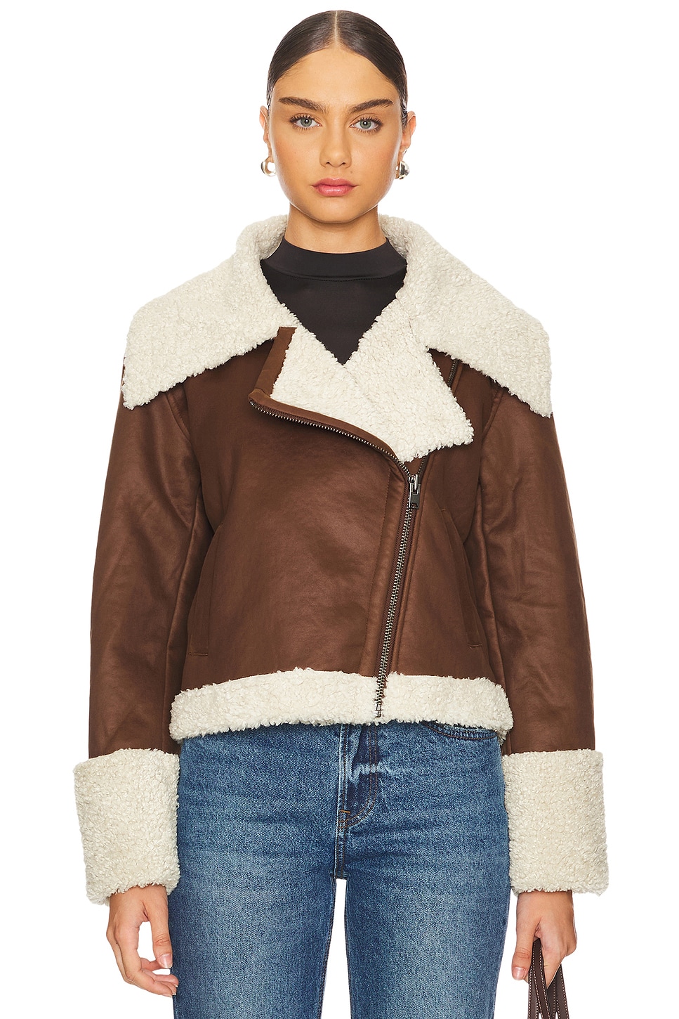 Bardot Finn Faux Leather Jacket