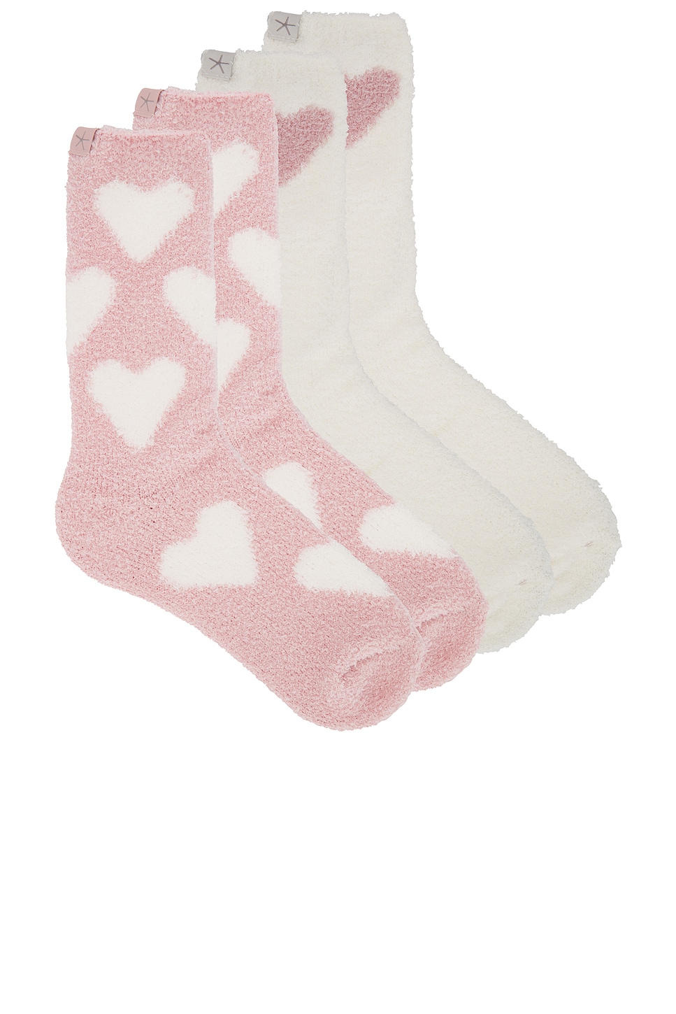 Barefoot Dreams CozyChic Heart Print Sock Set
