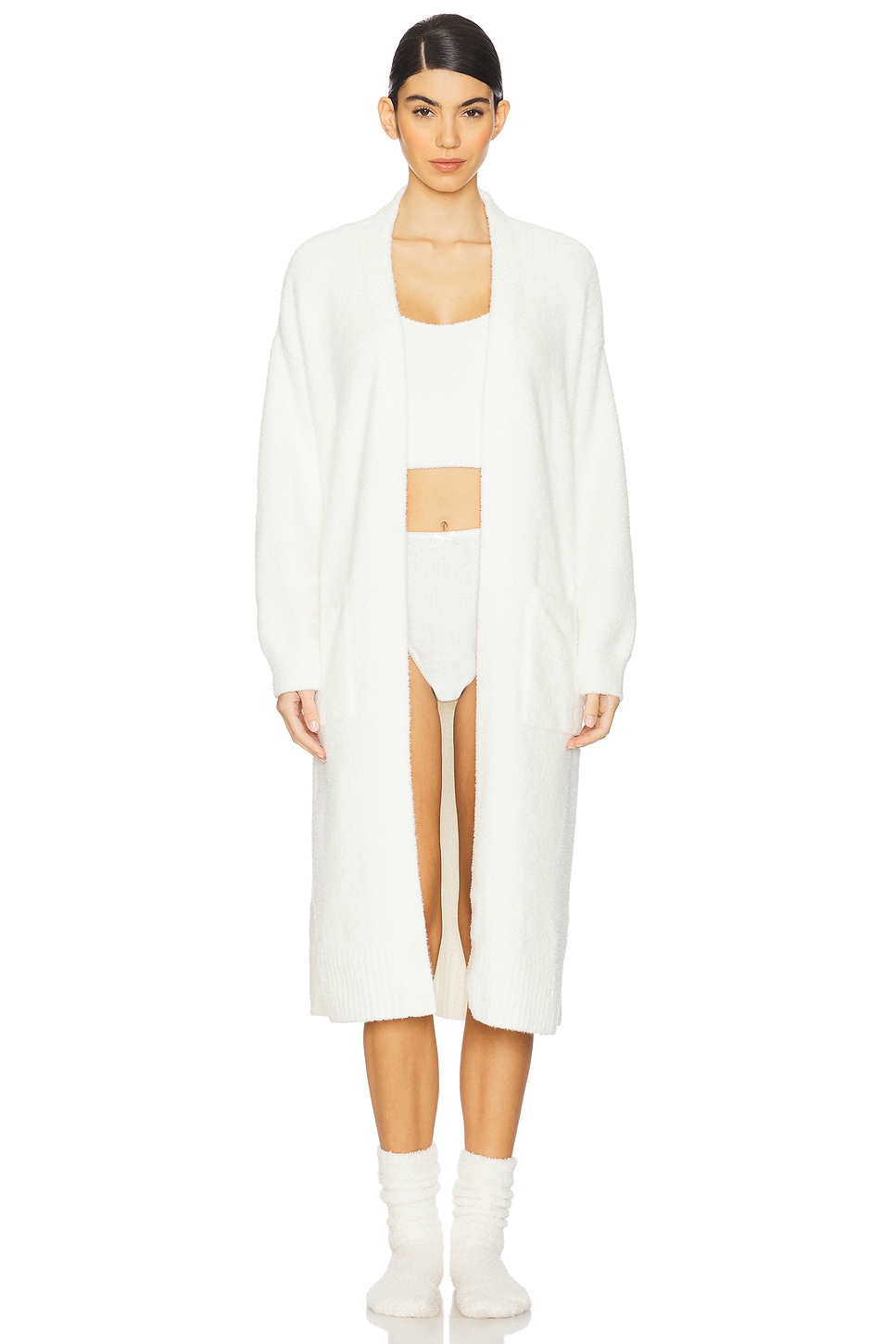 Barefoot Dreams CozyChic Luxe High Slit Cardigan