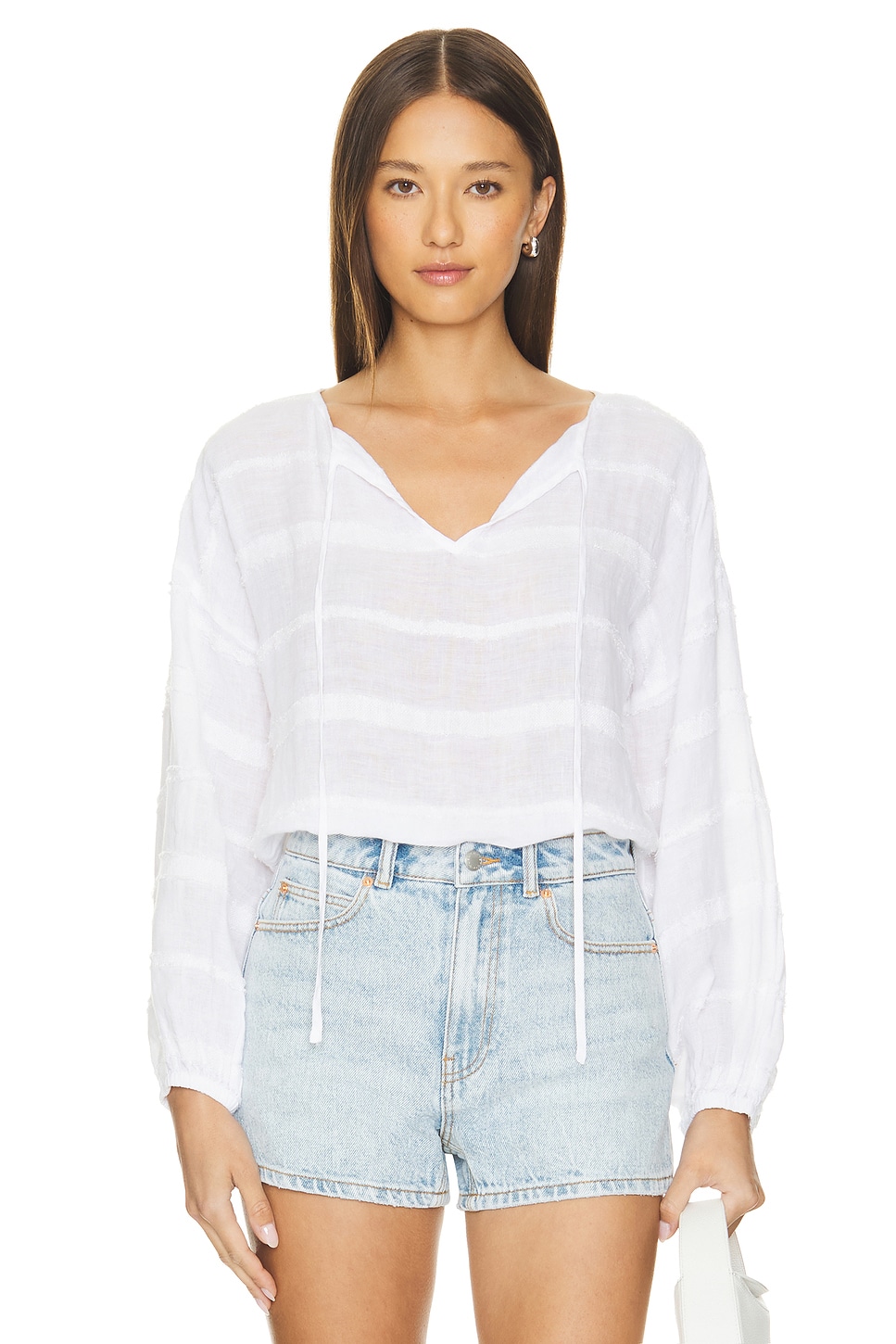 Bella Dahl Tie Up Pullover Top
