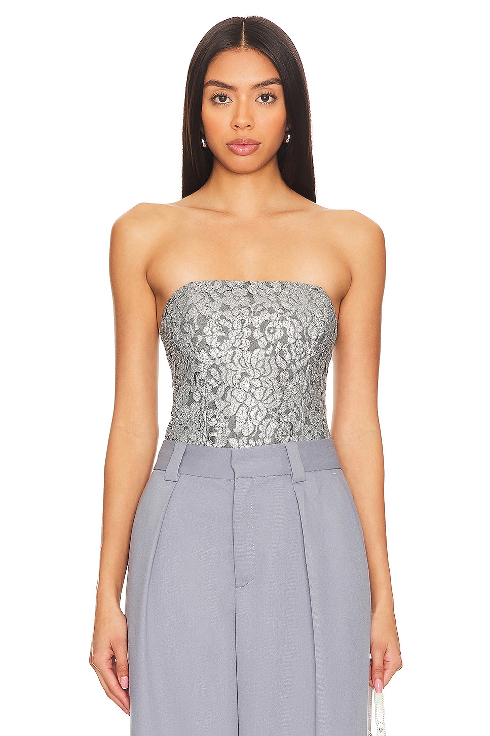 CAMI NYC Reina Metallic Bodysuit
