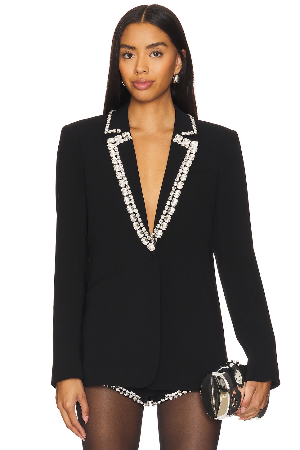 Cinq a Sept Rhinestone Chain Karlie Blazer