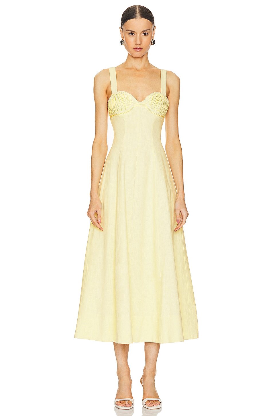 Clea Carla Embroidered Longline Dress