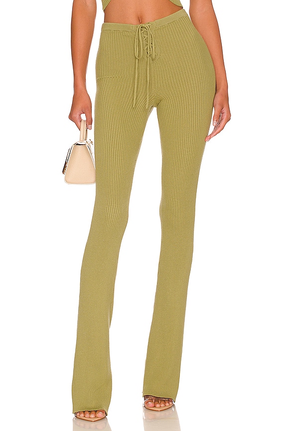 Camila Coelho Artemis Lace Up Knit Pant