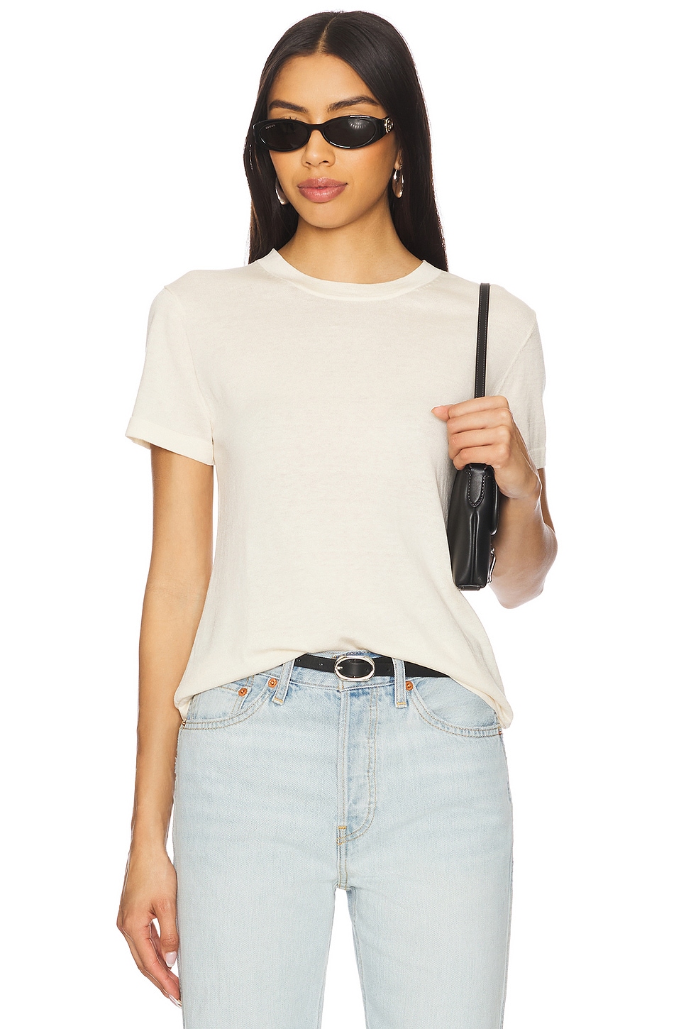 Enza Costa Silk Knit Perfect Tee