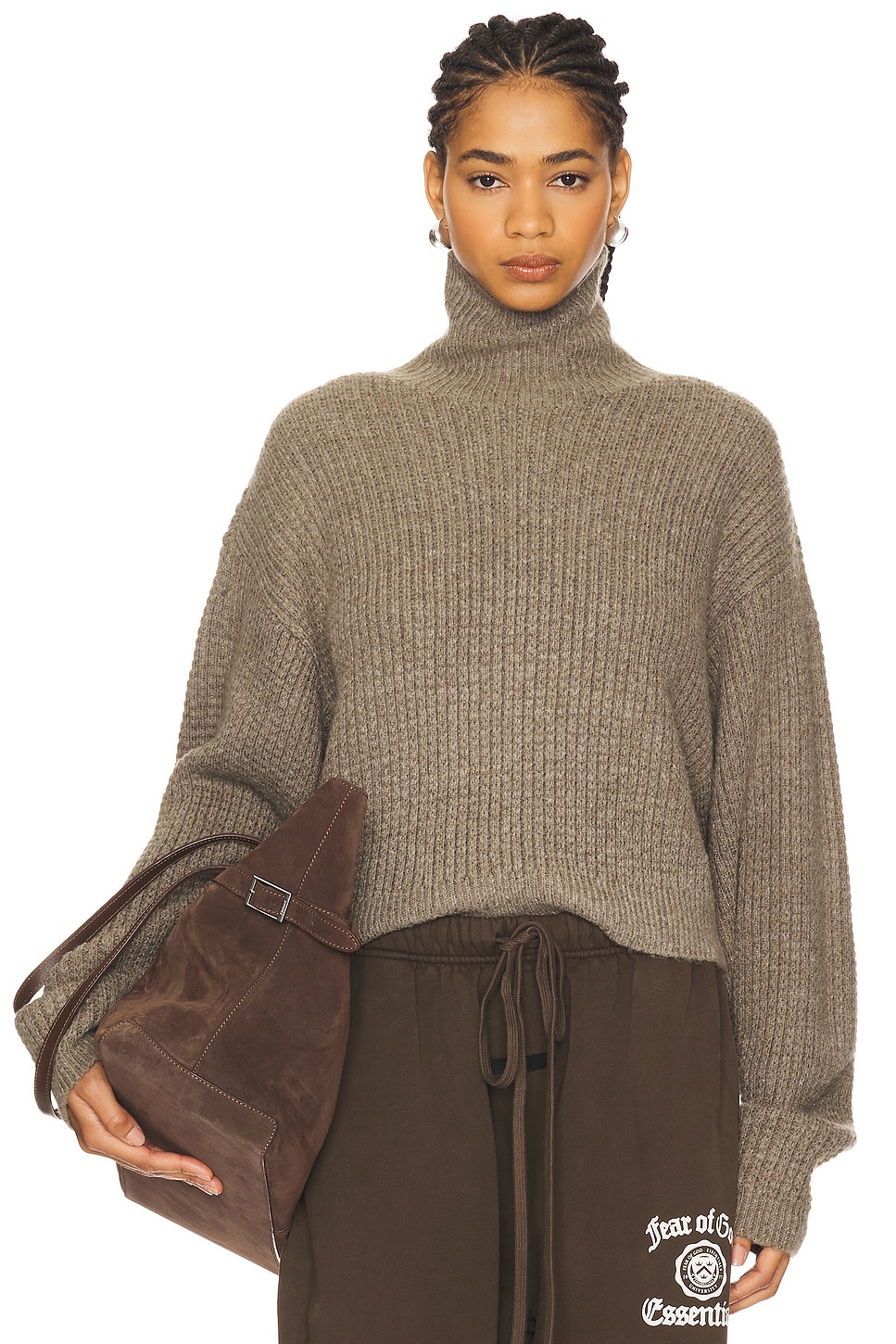 Fear of God ESSENTIALS Cropped Turtleneck Sweater