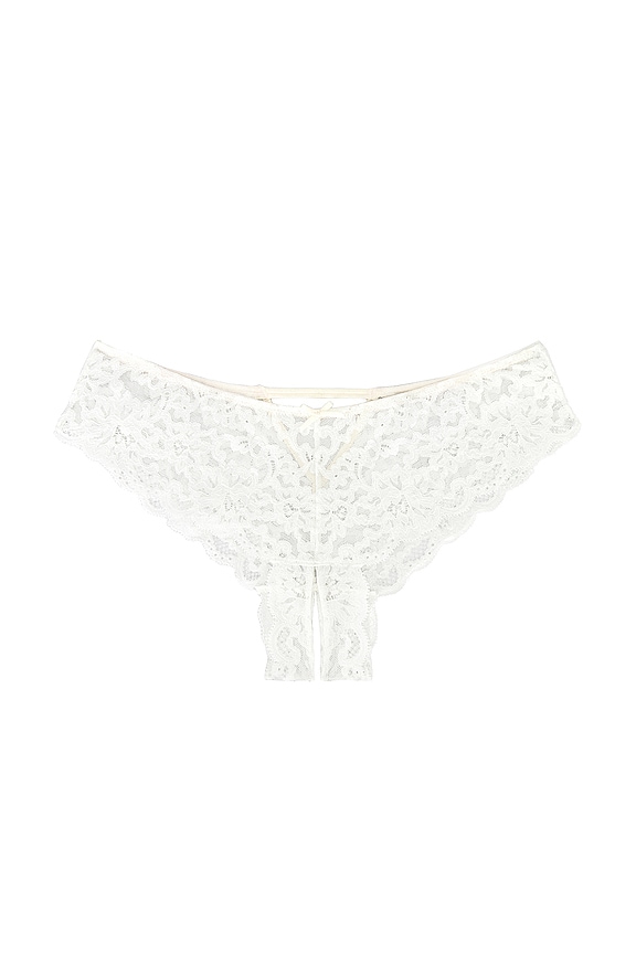 fleur du mal Charlotte Lace Crotchless Panty