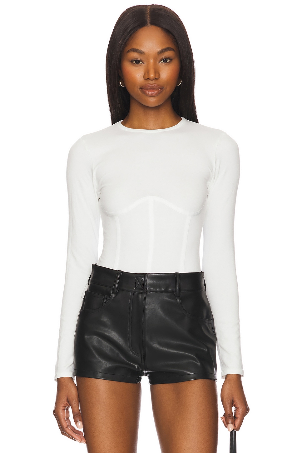 fleur du mal Organic Cotton Long Sleeve T-shirt Bodysuit