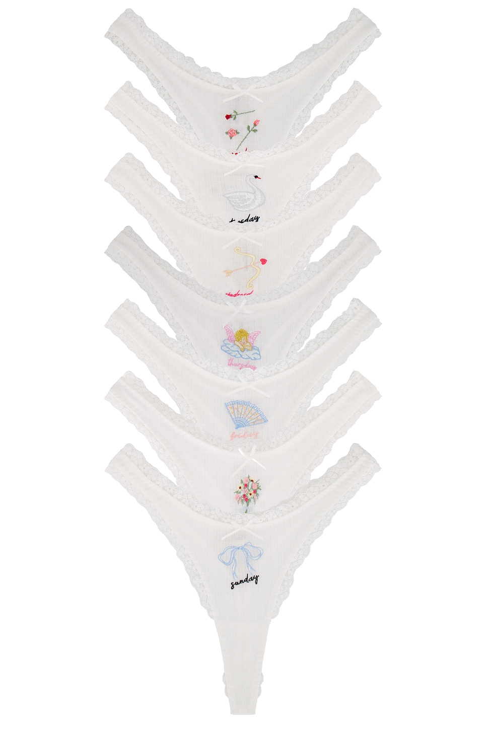 For Love & Lemons Soiree Panty 7 Pack