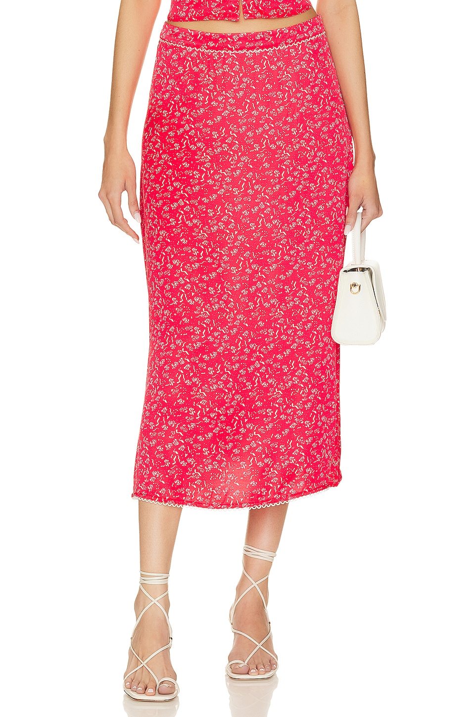 For Love & Lemons Barbera Midi Skirt
