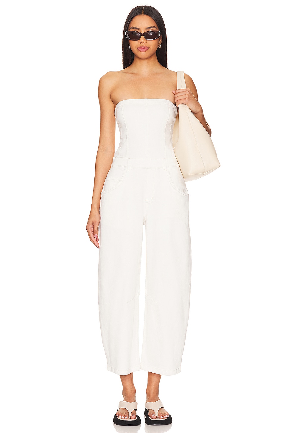Free People x We The Free Je Suis Pret Barrel Jumpsuit