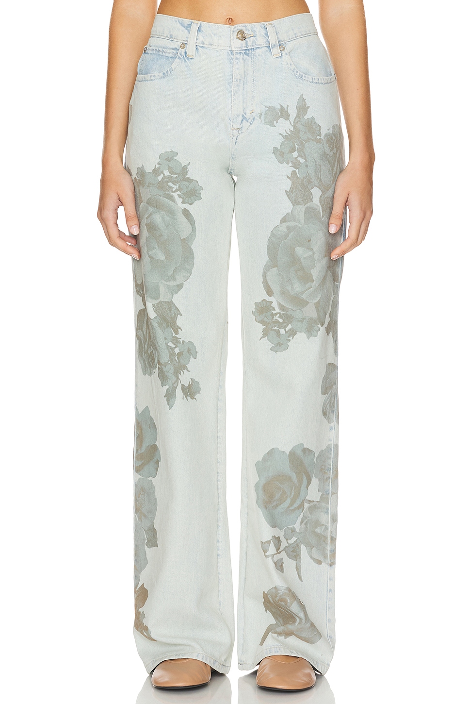 Free People x We The Free Tinsley Printed Wide Leg