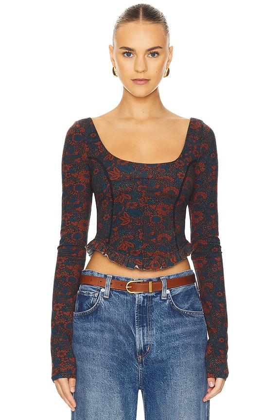 Free People Melanie Long Sleeve Top