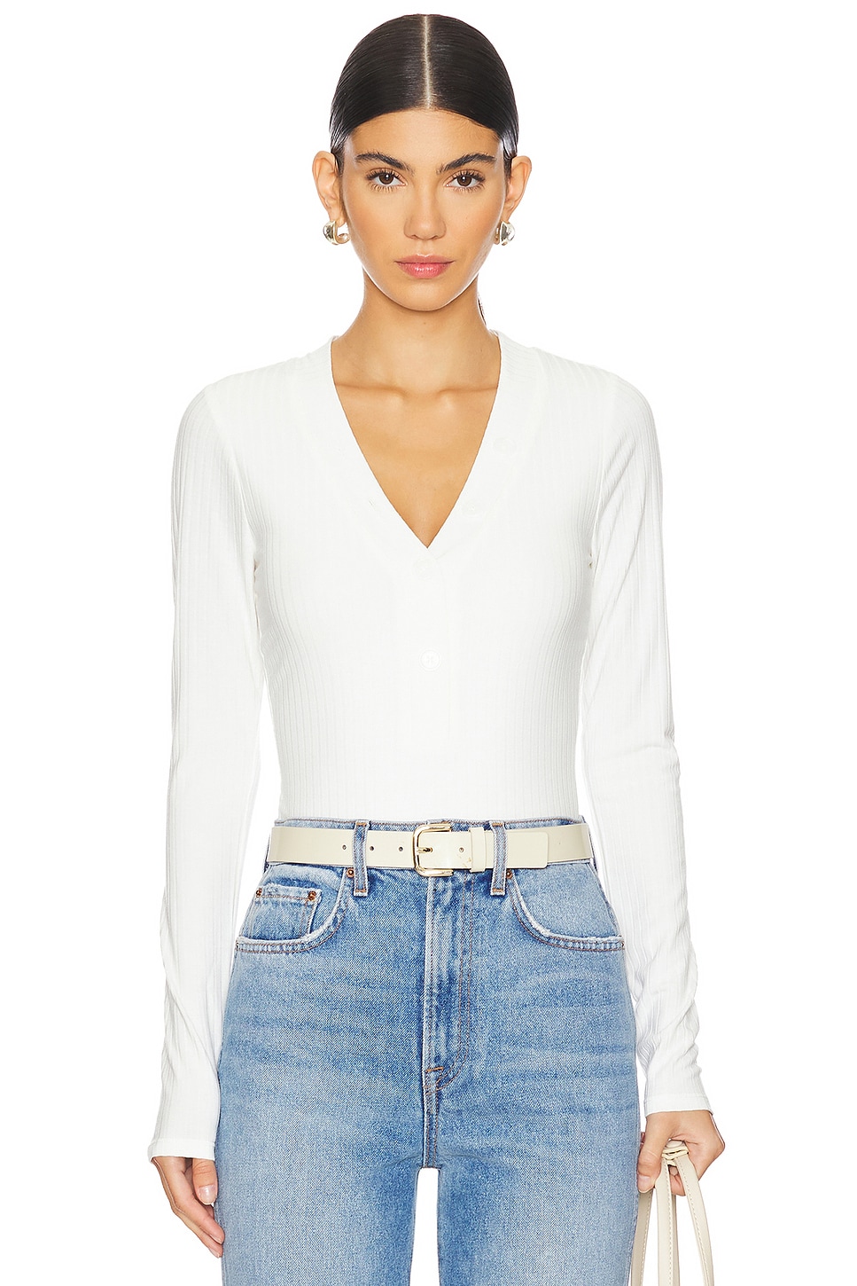 Good American Ribbed Henley