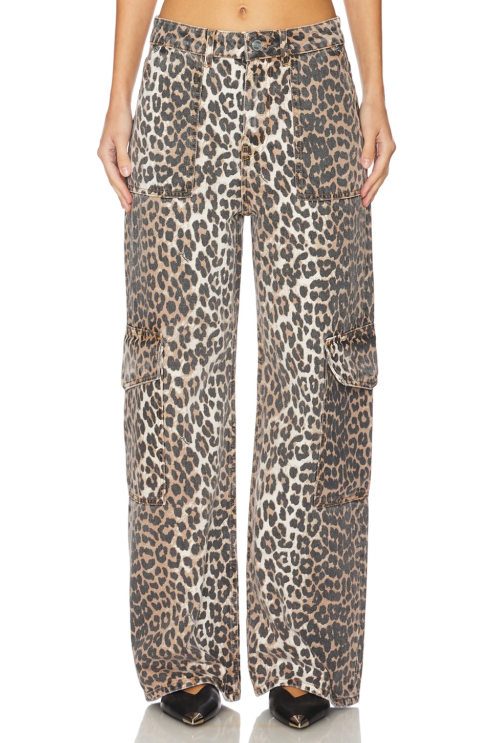 Ganni Print Denim Angi