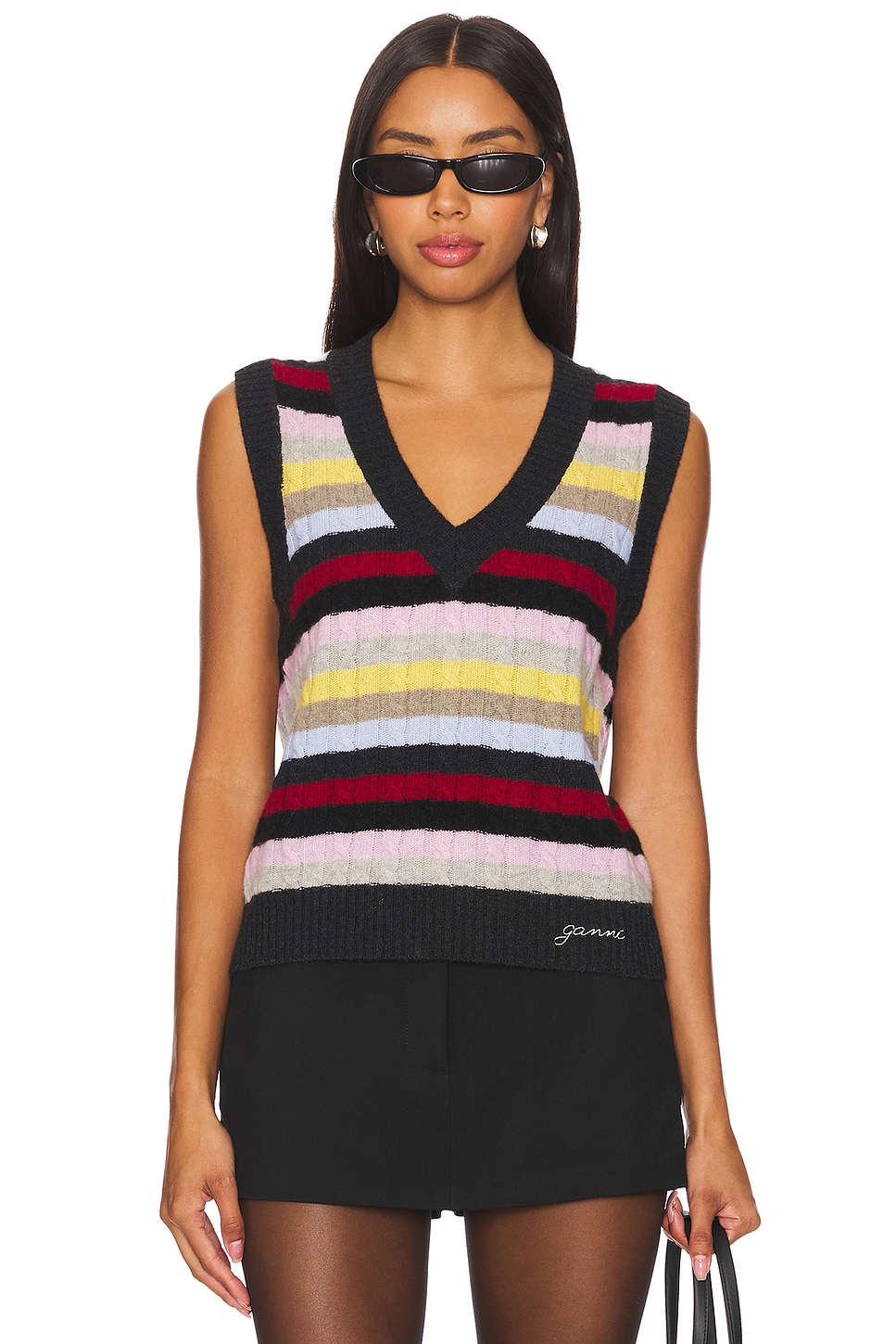 Ganni Logo Mix Vest