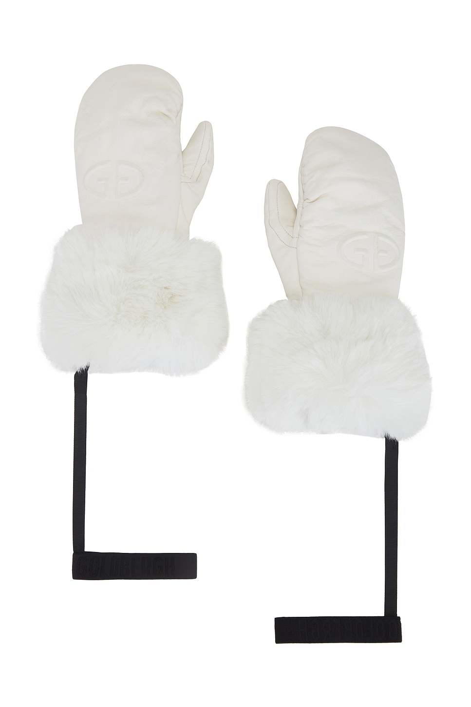 Goldbergh Adore Leather Embossed Logo Mittens
