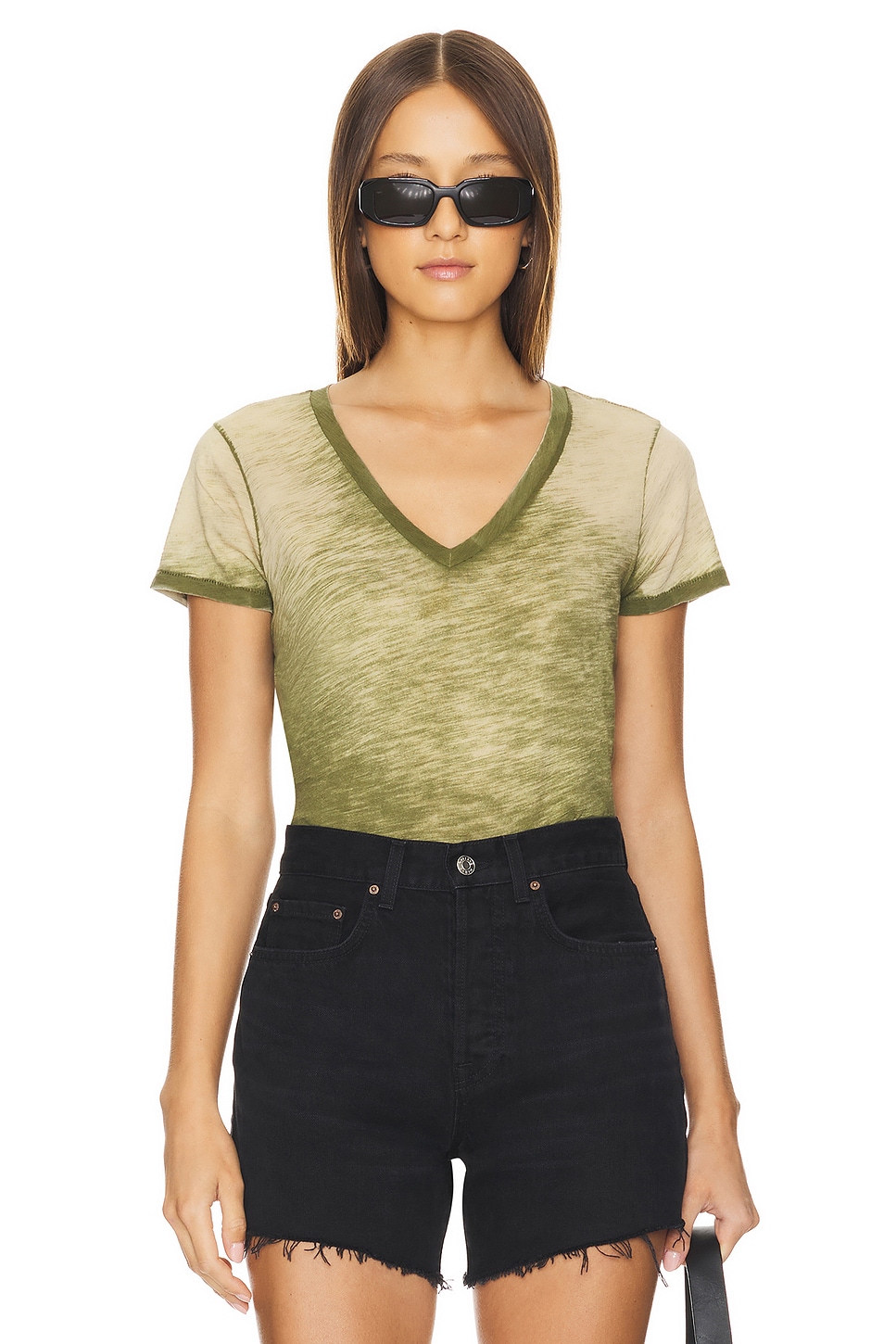 Goldie Short Sleeve V Neck Boy Tee