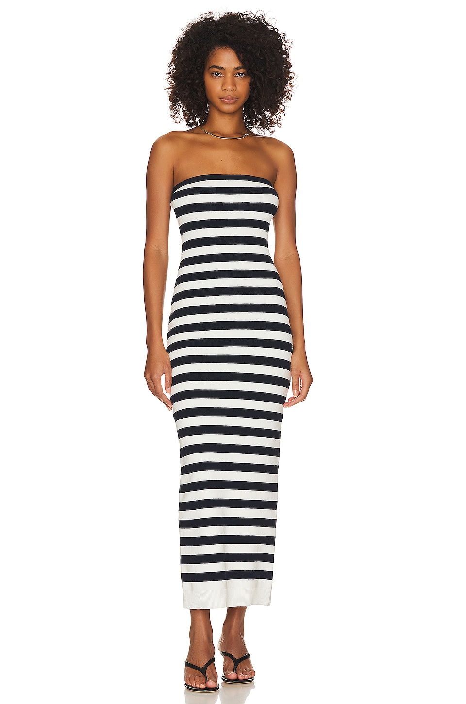 GRLFRND Paricia Striped Tube Maxi Dress