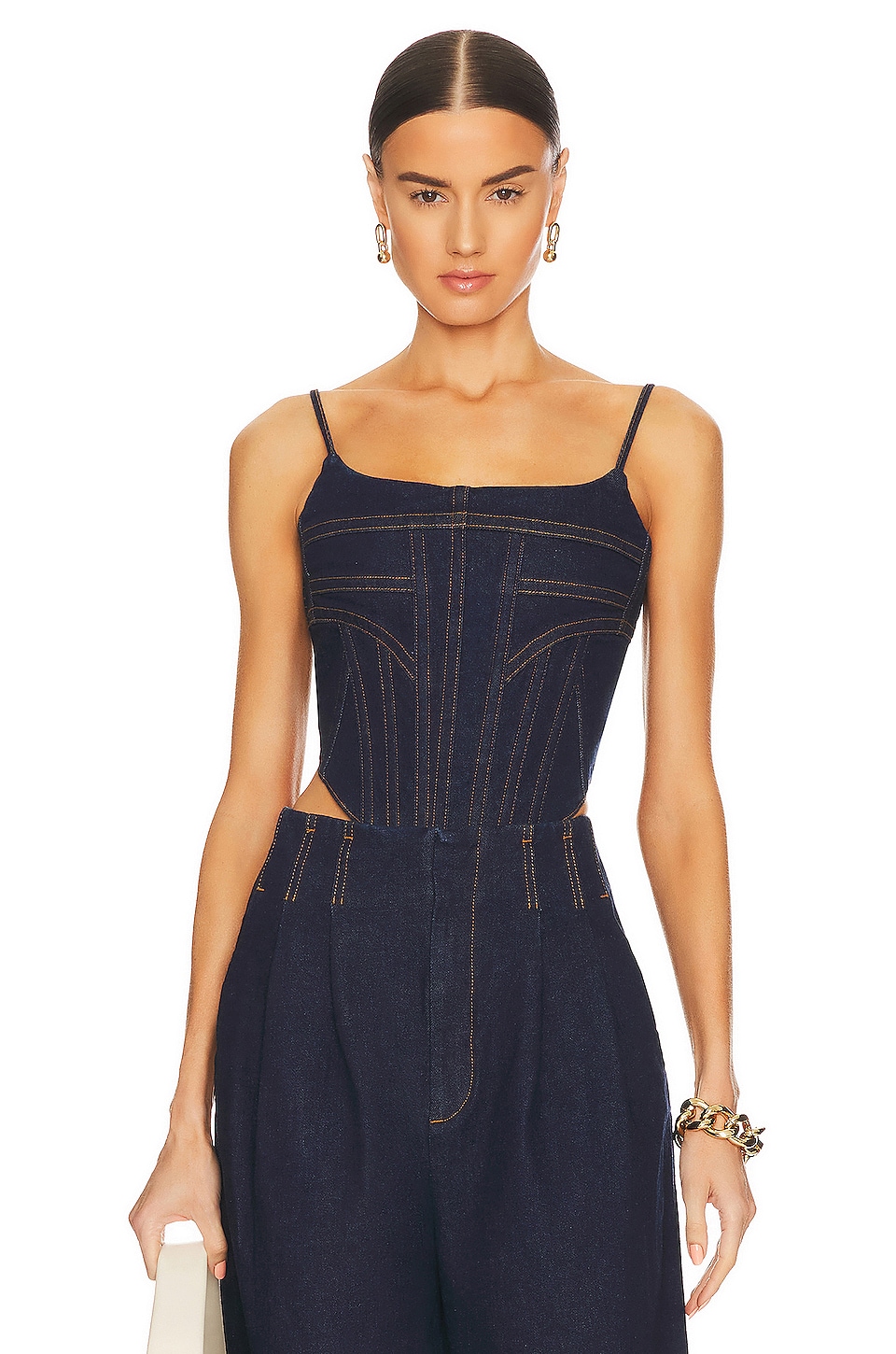 GRLFRND Denim Bustier