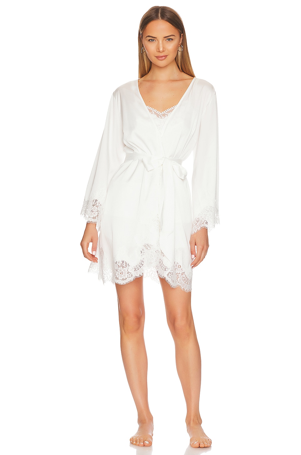 homebodii Sian Short Lace Robe