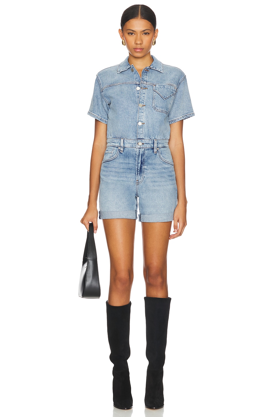 Hudson Jeans Short Sleeve Romper