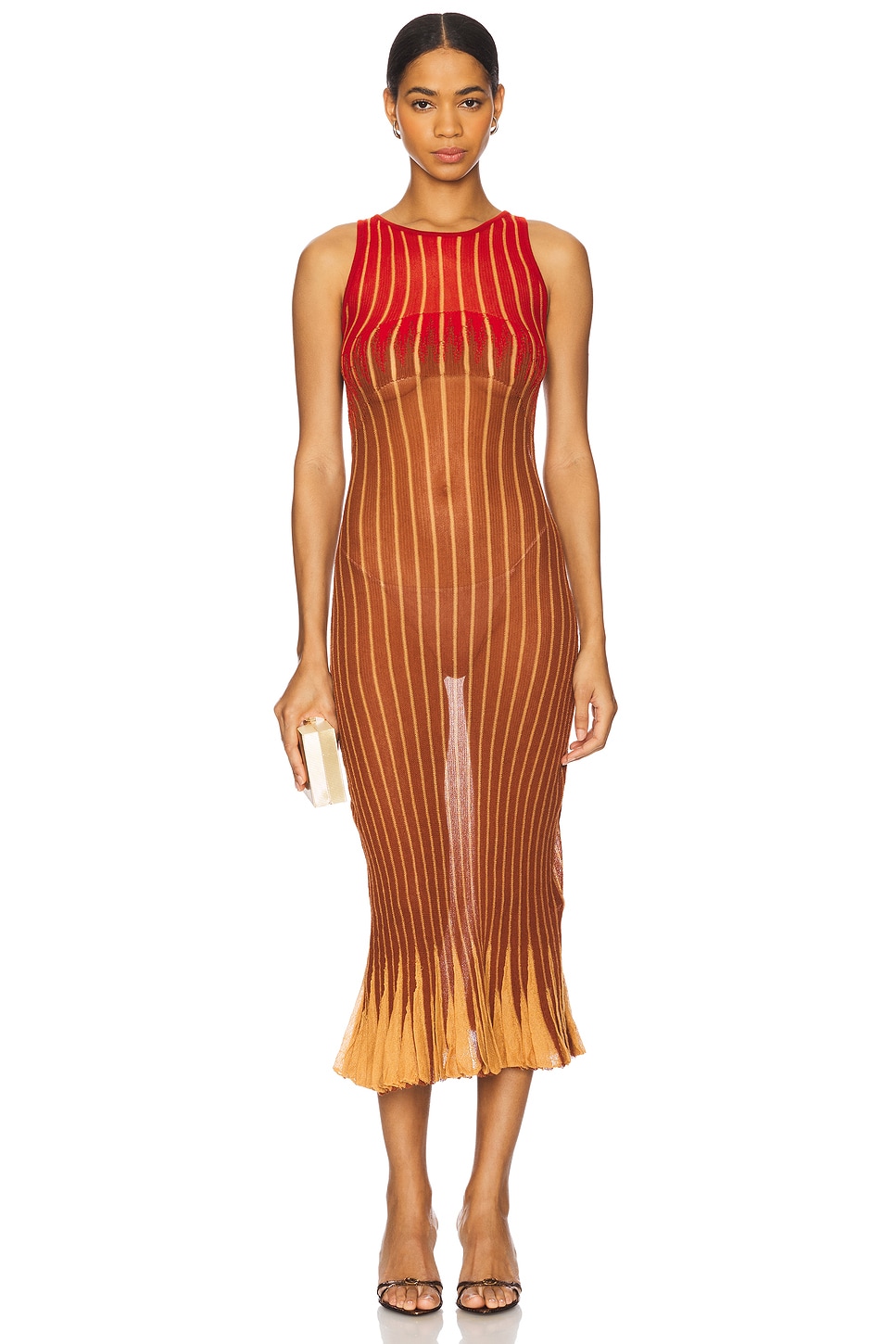 ISA BOULDER Gradflare Dress