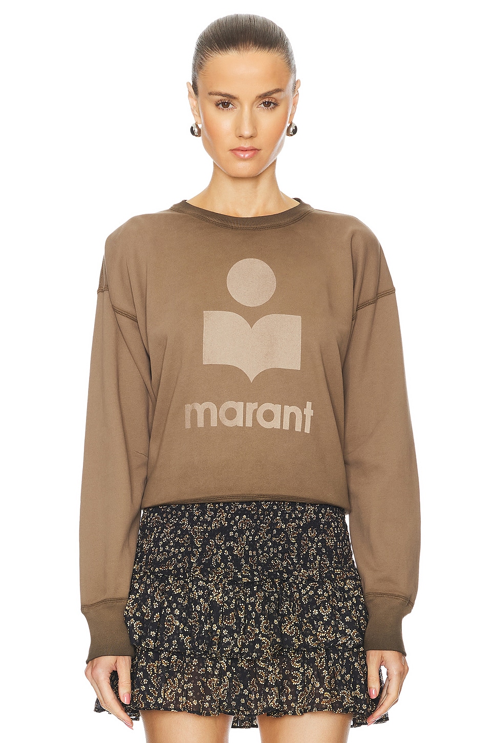 Isabel Marant Etoile Mobyli Sweatshirt in KhaGFki