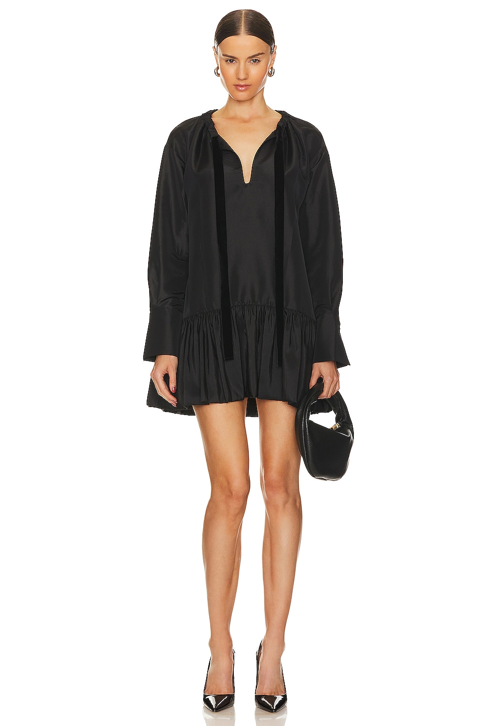 SIMKHAI Edison Ruffle Mini Dress
