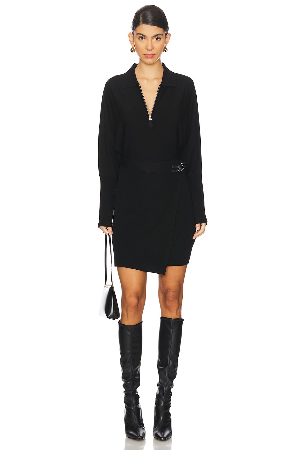 SIMKHAI Harvey Longsleeve Mini Dress