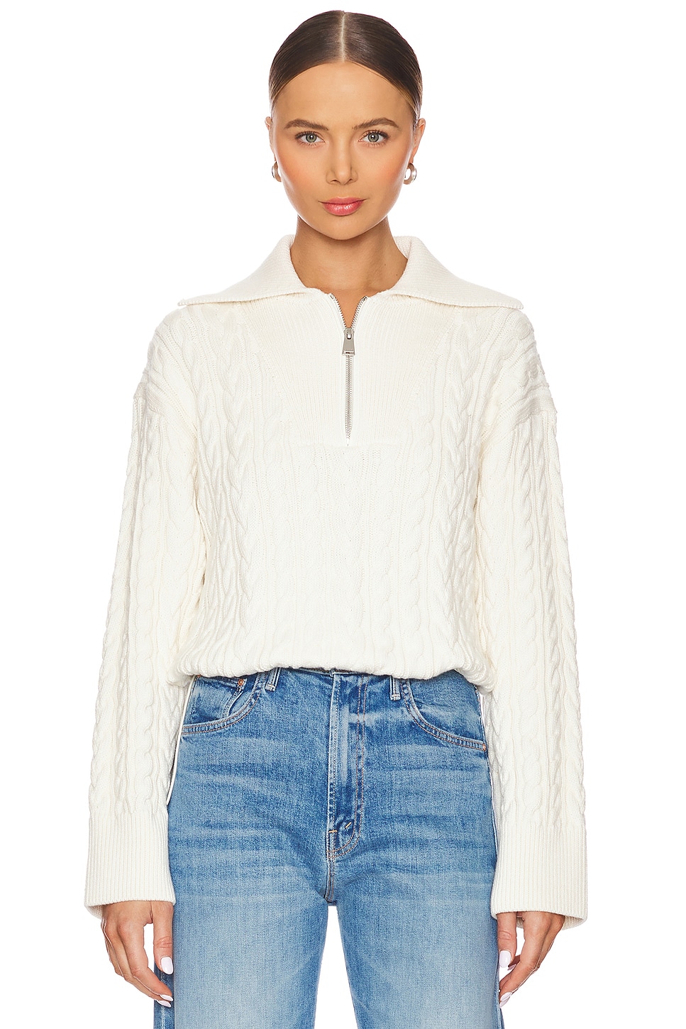 SIMKHAI Lourdes Long Sleeve Pullover