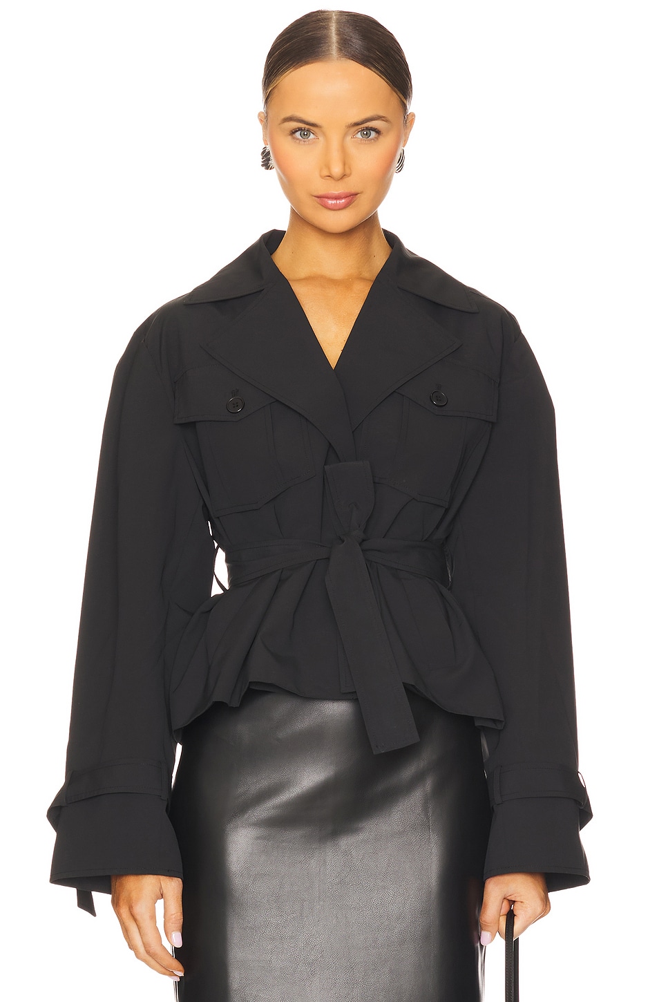 LAMARQUE Quinn Cropped Trenchcoat
