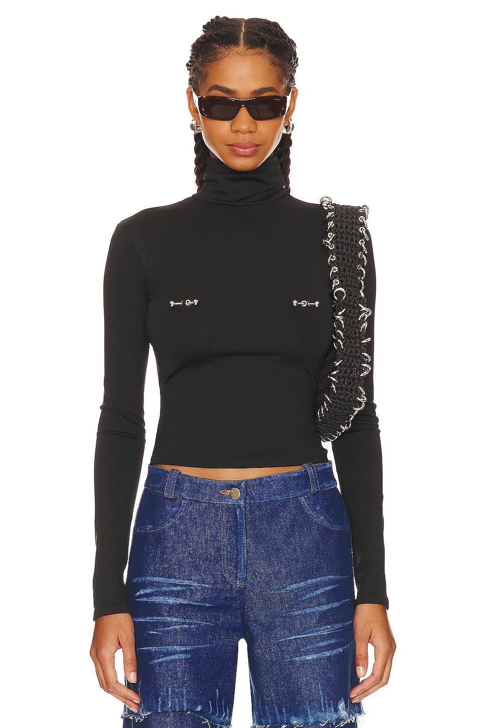 LADO BOKUCHAVA Pierced Turtleneck
