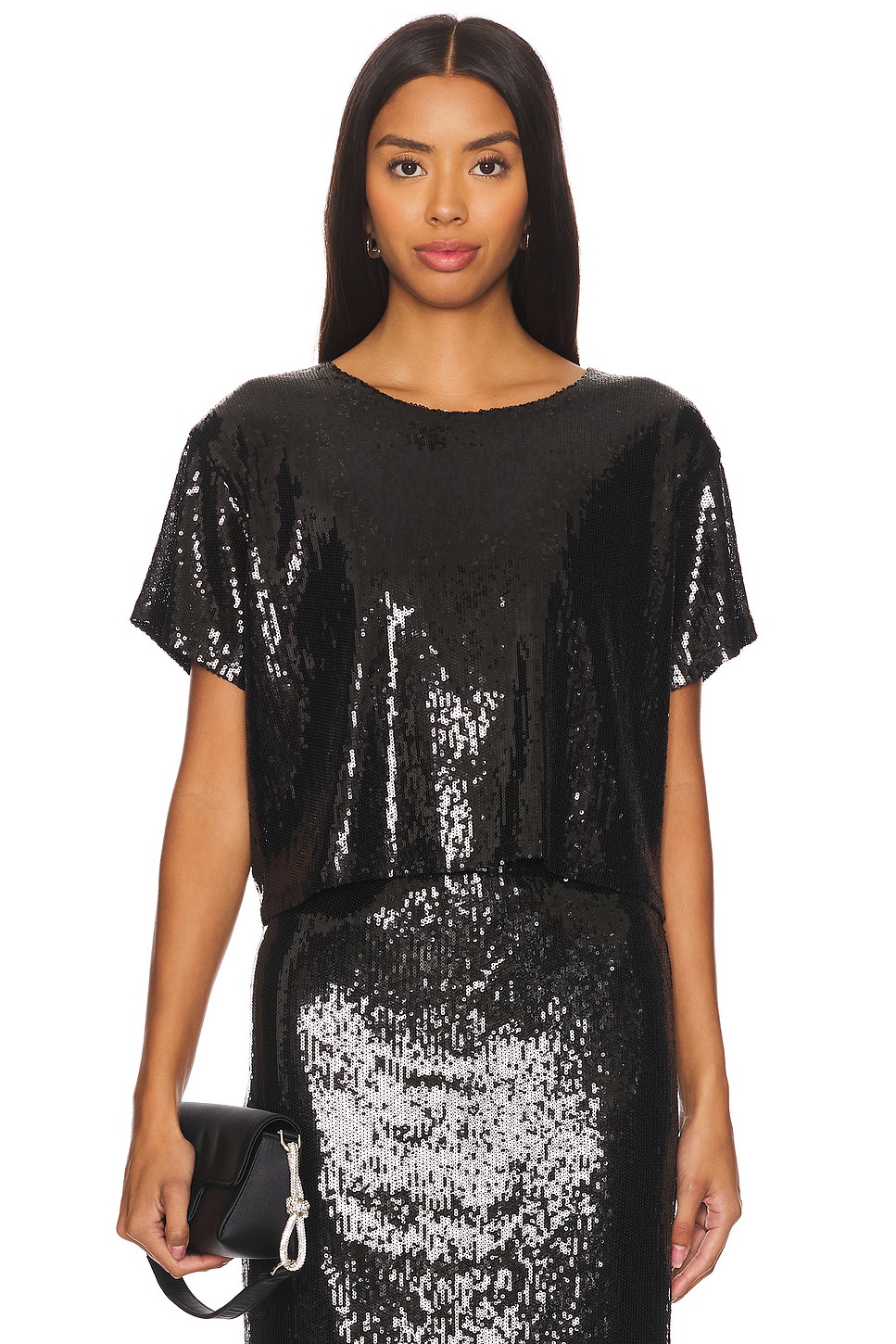 LNA Zosia Sequin T Shirt