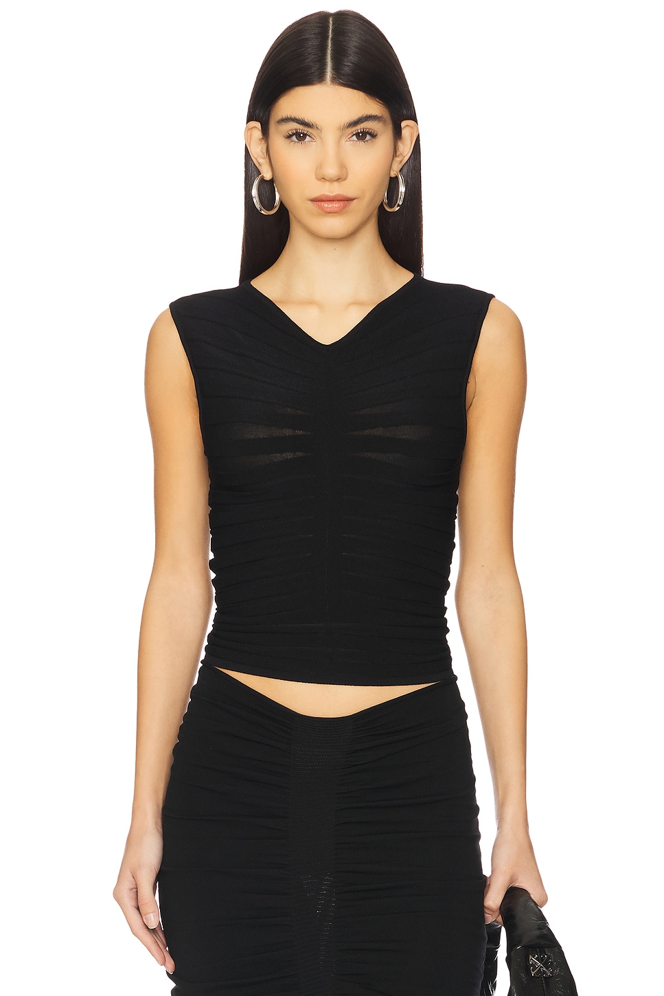 Lapointe Wide Ribbed Tank Top