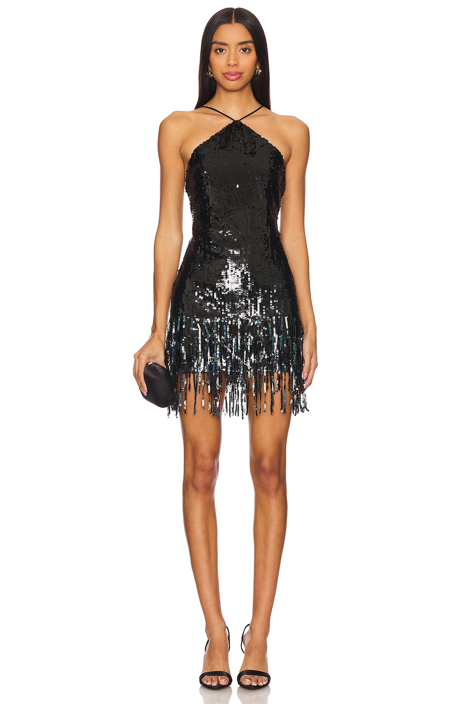 Lovers and Friends Massima Sequin Fringe Mini Dress