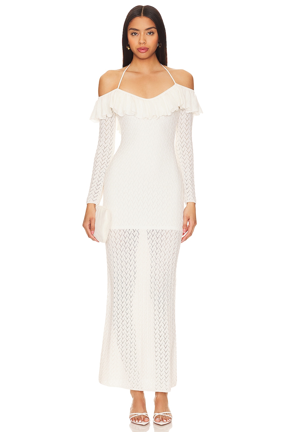 LPA Lexie Ruffle Maxi Dress