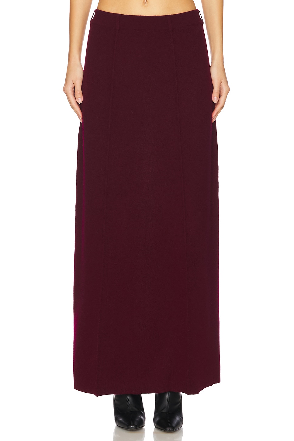 Lisa Yang Ameline Skirt in Burgundy
