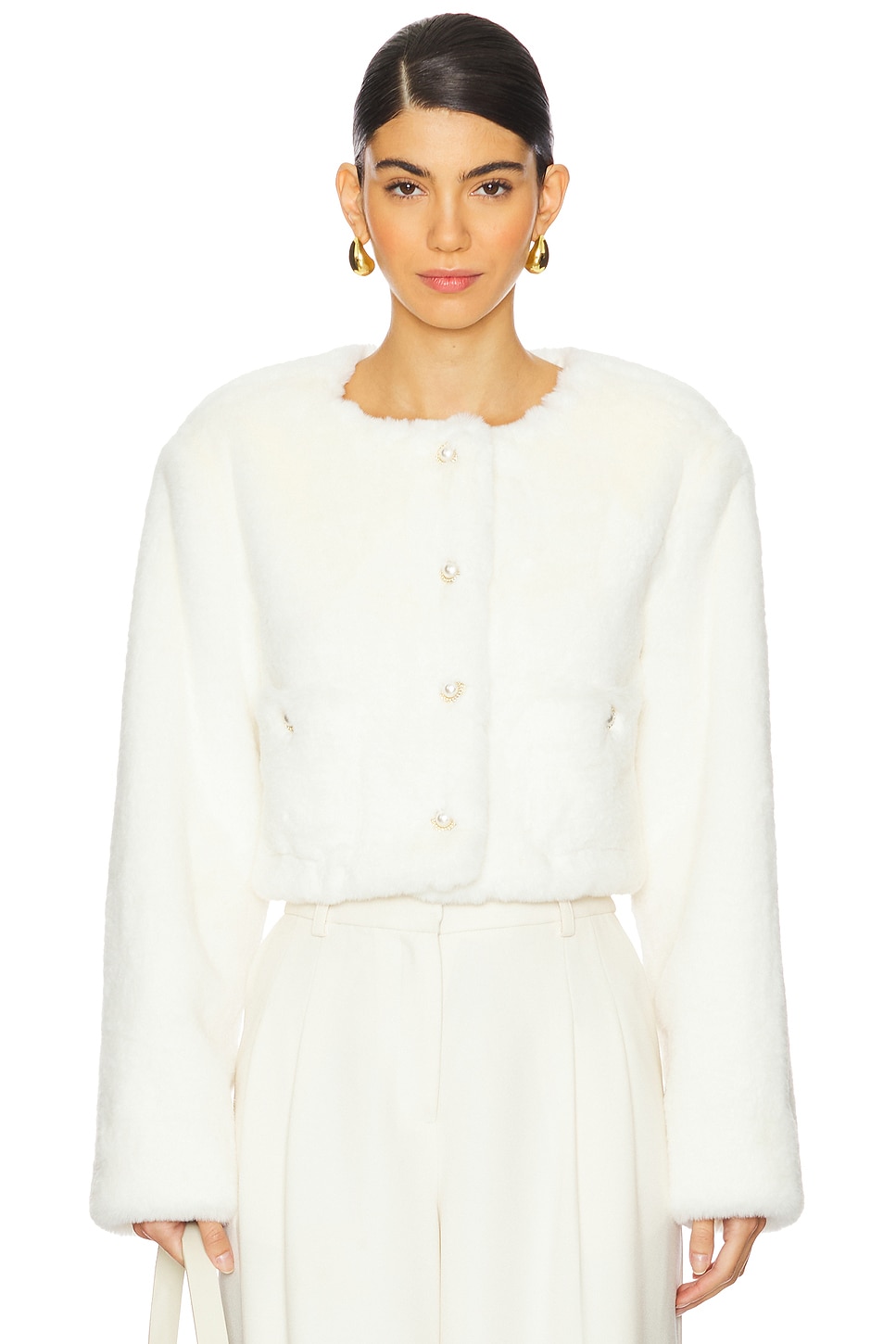 MAJORELLE Vittoria Faux Fur Jacket