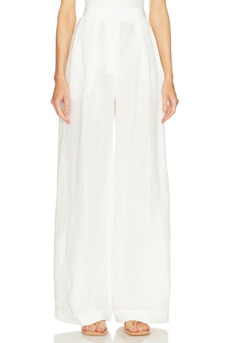 MATTHEW BRUCH Button Pleated Trouser