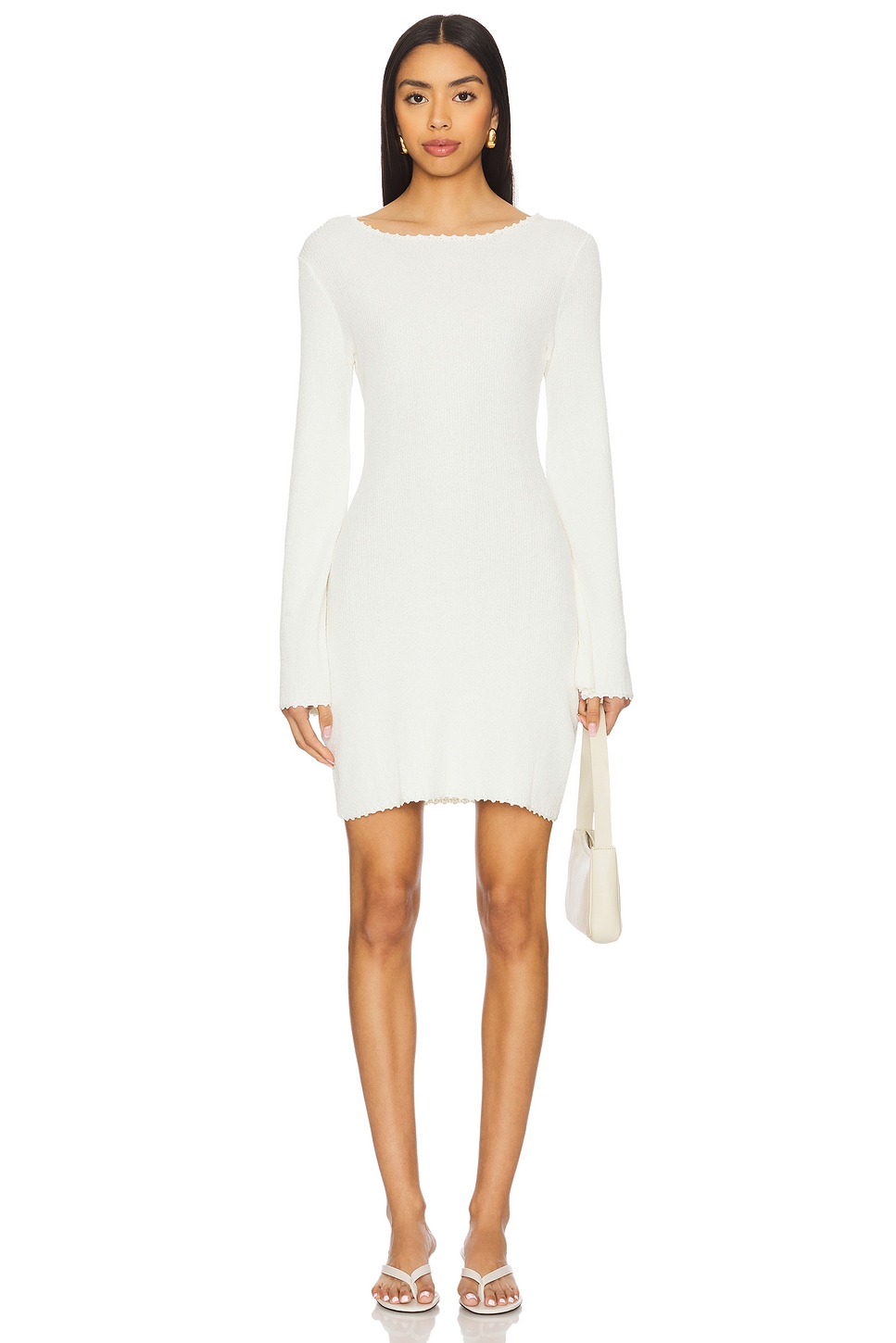 MINKPINK Isla Boucle Knit Mini Dress