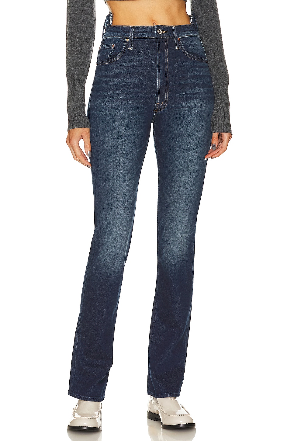 MOTHER High Waisted Rider Shift Sneak