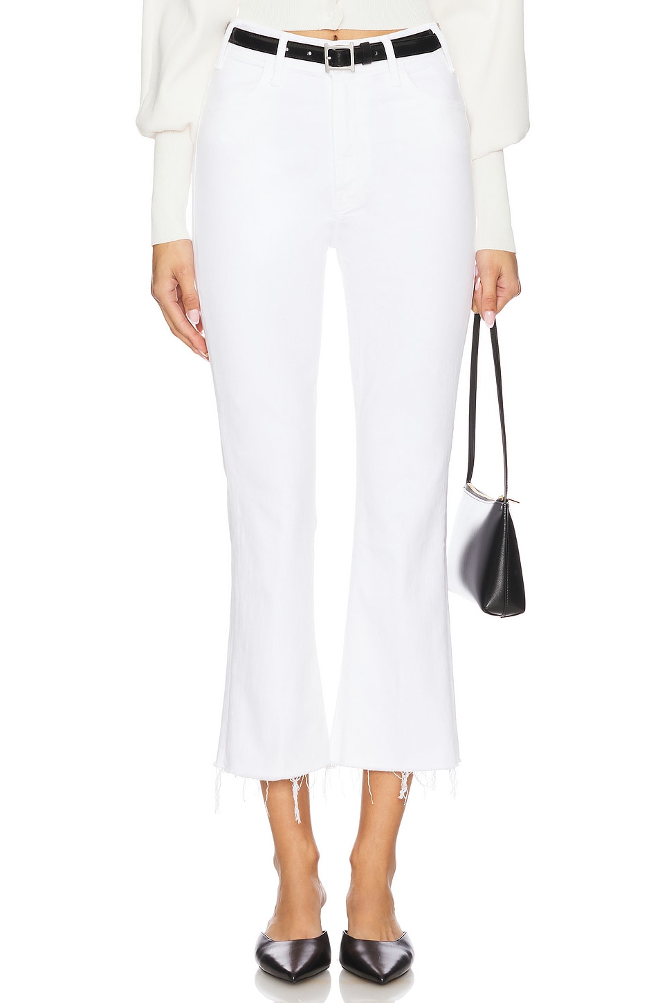 MOTHER Petite Lil' Hustler Ankle Fray