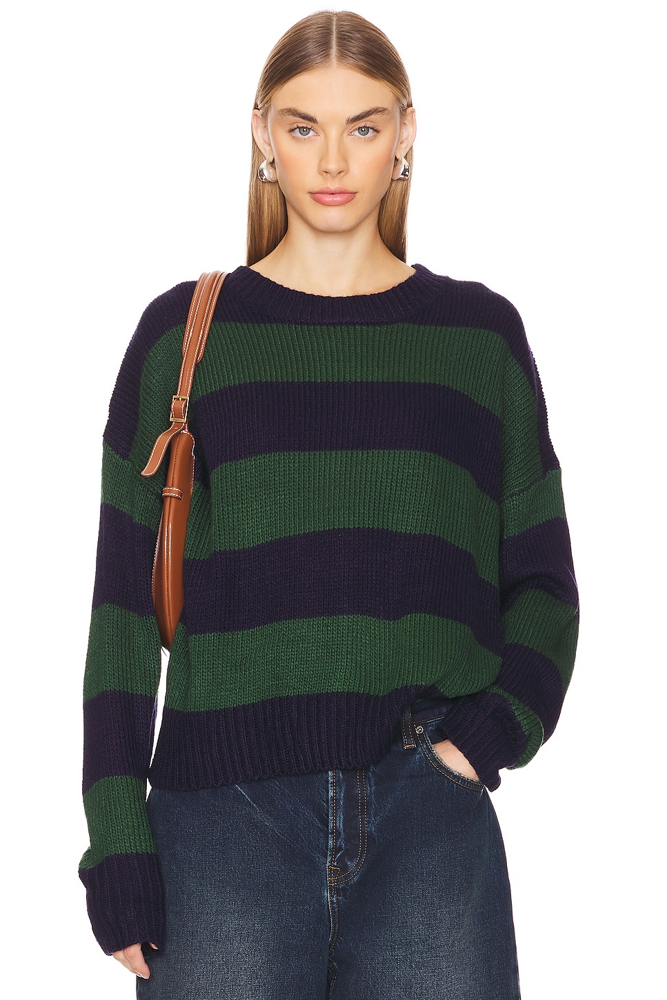 MORE TO COME Leah Crew Neck Sweater