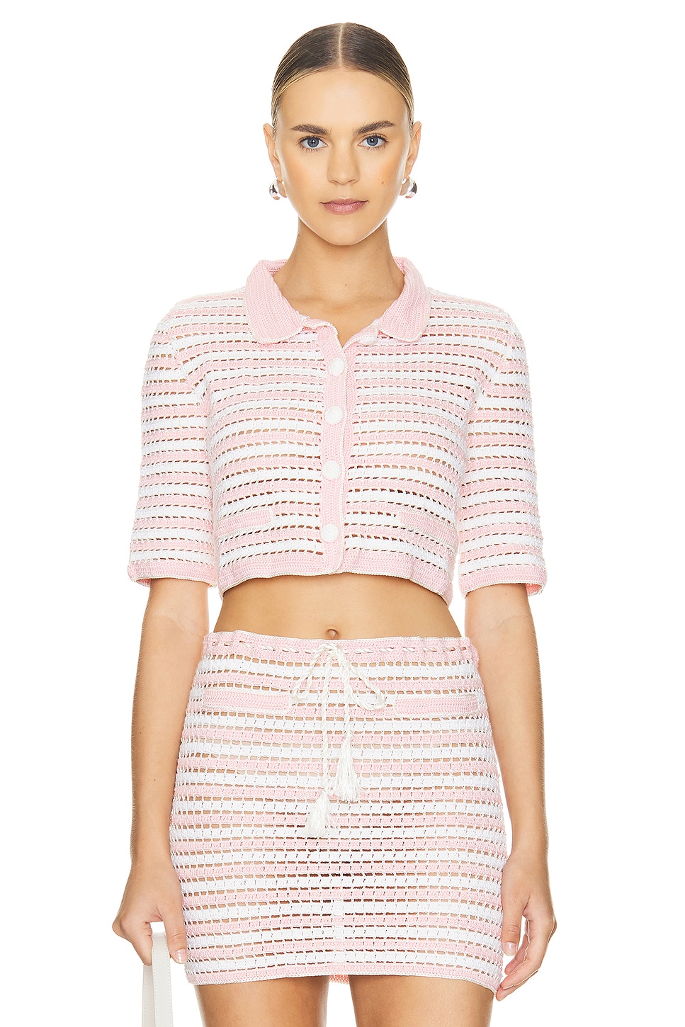My Beachy Side x REVOLVE Crochet Cropped Cardigan