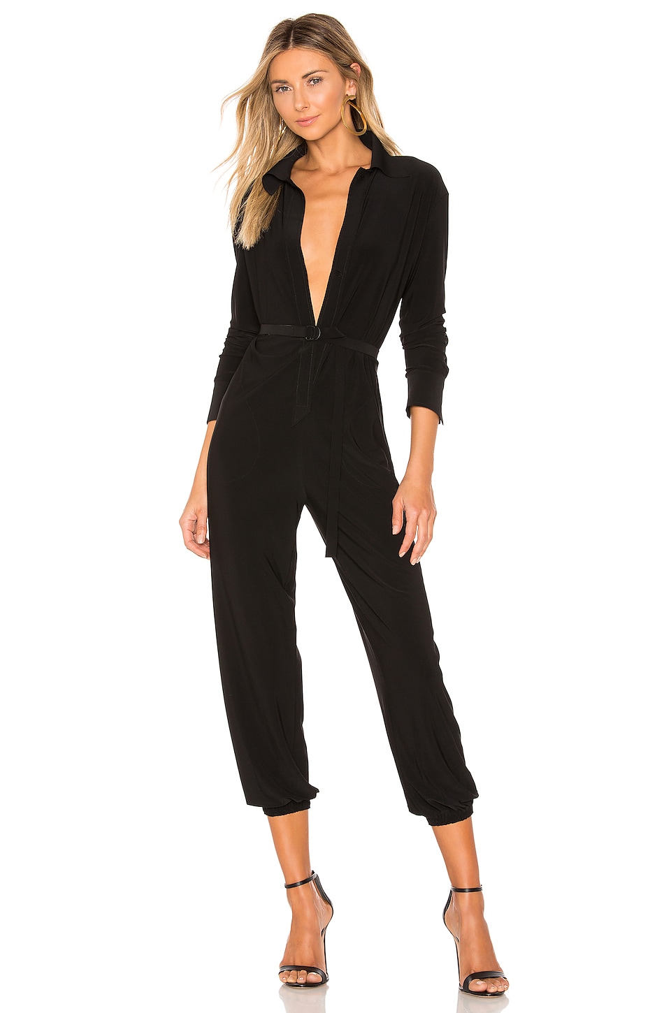 Norma Kamali Shirt Jog Jumpsuit
