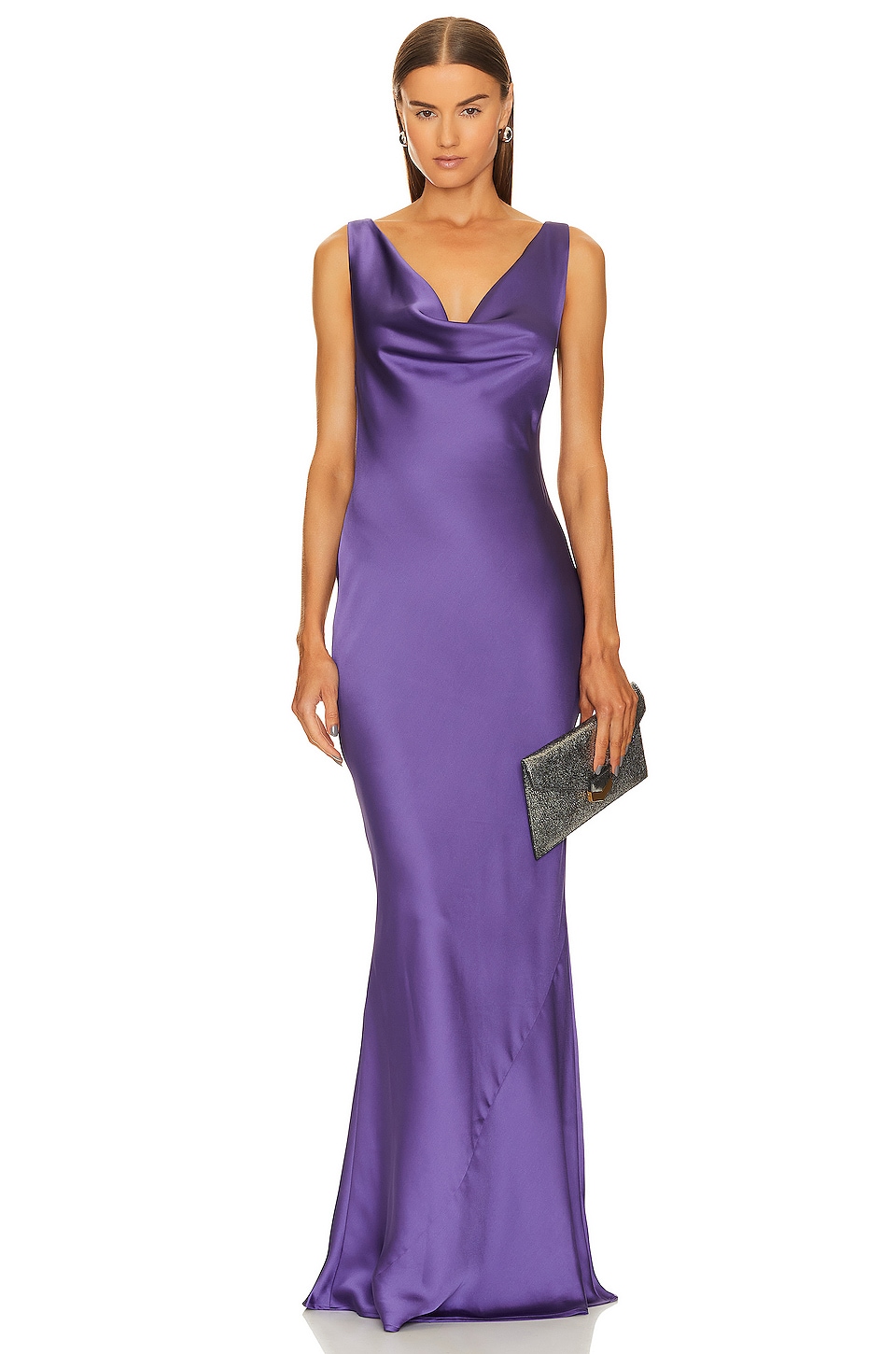 Norma Kamali Deep Drape Neck Gown